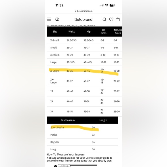 Xl short petite Betabrand khaki straight leg dress pants - Picture 4 of 4